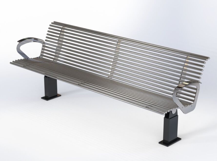 Trashly-Essentials ™ SS 304 Urban Stainless Steel Bench