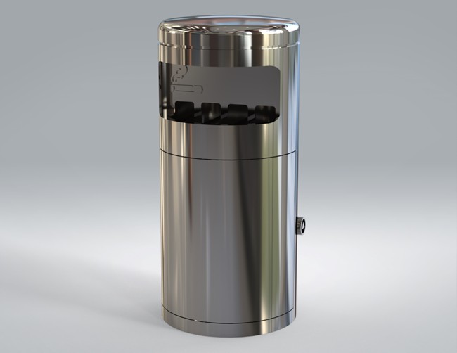 Trashly-Mounted ™ SS 304 Wall-Mount Ashtray